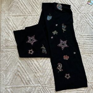 NWT Johnny was Ladie rhinestone Scarf with Stars and Flowers